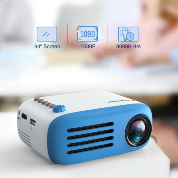 Mini Home LED Video Projector 320*240P Full HD 1080P Cinema Theater HD