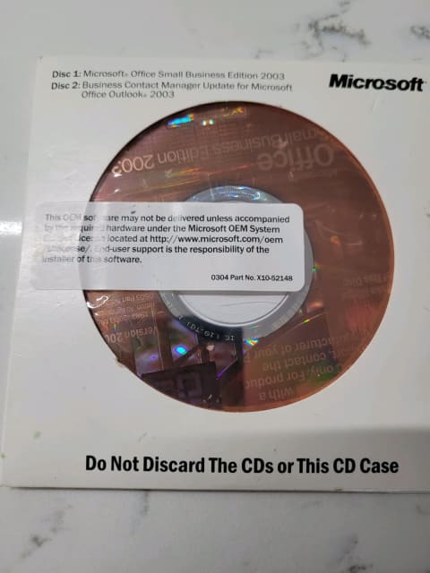 Microsoft Office Business 2003 double DVD version with license | Software |  Gumtree Australia Parramatta Area - Winston Hills | 1310603378