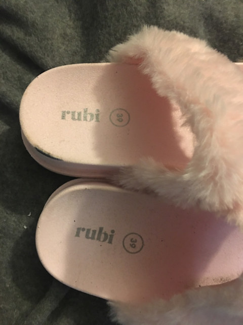 rubi shoes fluffy slides