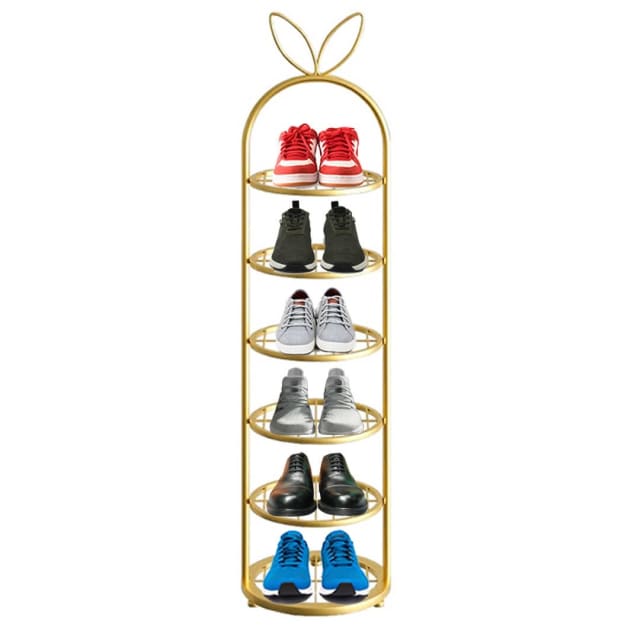 6 Tier Bunny Ears Shape Gold Plated Metal Shoe Organizer Space Sa... Wardrobes Gumtree