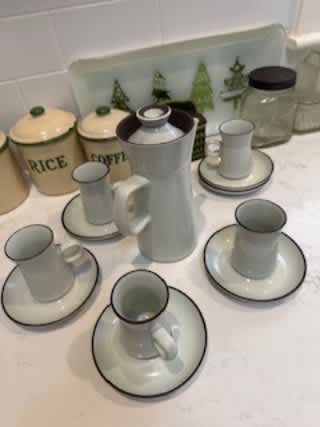 Vintage English Denby Pottery coffee set | Other Antiques, Art ...