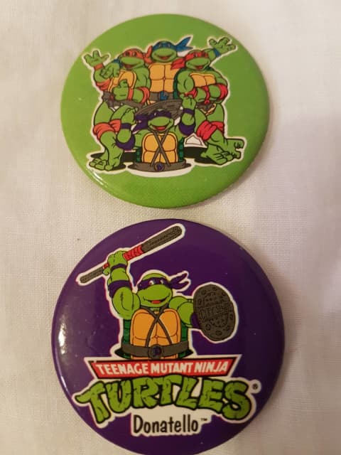 TMNT 1990 METAL BADGES Teenage Mutant Ninja Turtles | Collectables ...