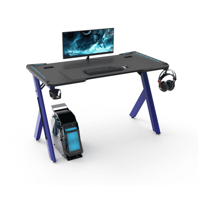 EKKIO RGB Gaming Desk Y Shape Blue 140cm EKGD103AL... Desks