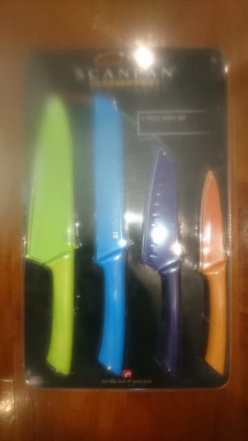 Scanpan Spectrum 4 Piece Kitchen Knife Set - Coloured 4pc