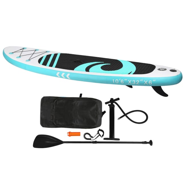 247LBS Paddle Board Stand Up Inflatable 106 Surfboard Paddleboard ...