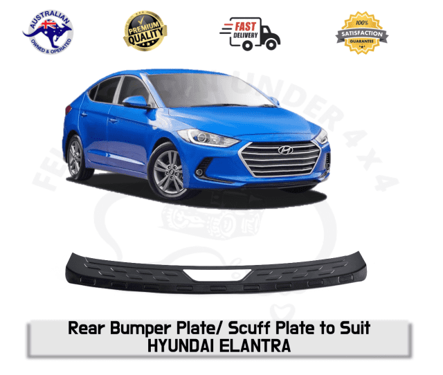 Rear Bumper Protector Cover Guard Sill Scuff Plate HYUNDAI ELENTRA