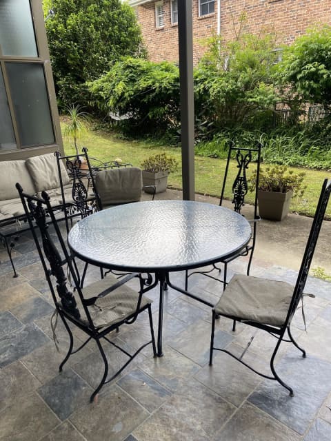 wrought iron patio set sale