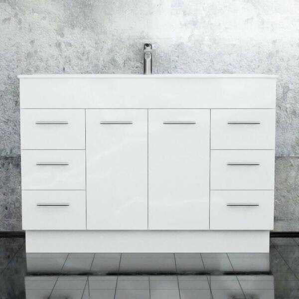 1200mm Polyurethane Bathroom Vanity Unit With Ceramic Basin Building