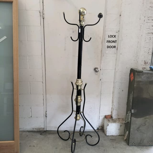 Large Black and Gold toned coat/ hat rack. Other Furniture Gumtree