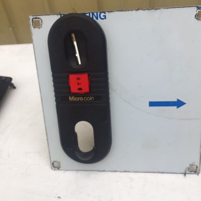 Amusement machine Coin mech facia Mounting plates, NRI to Microcoin