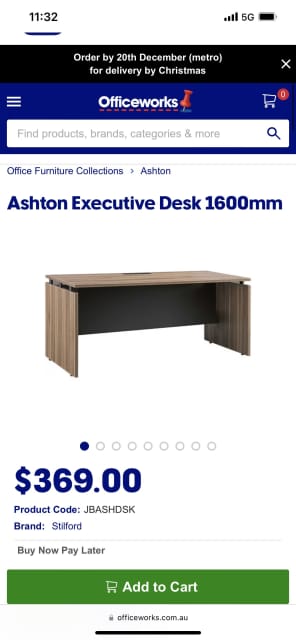 ashton executive desk