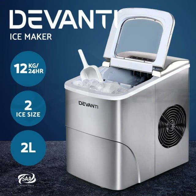 Portable Ice Maker Commercial Machine Ice Cube 2L Bar Countertop