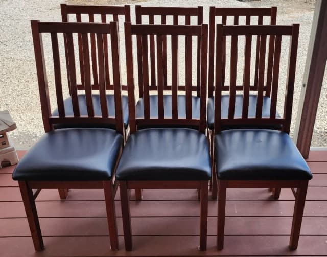 Dining chairs redgum made in Victoria free hardwood table Dining