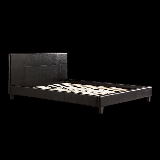 Queen PU Leather Bed Frame Black... Beds Gumtree Australia