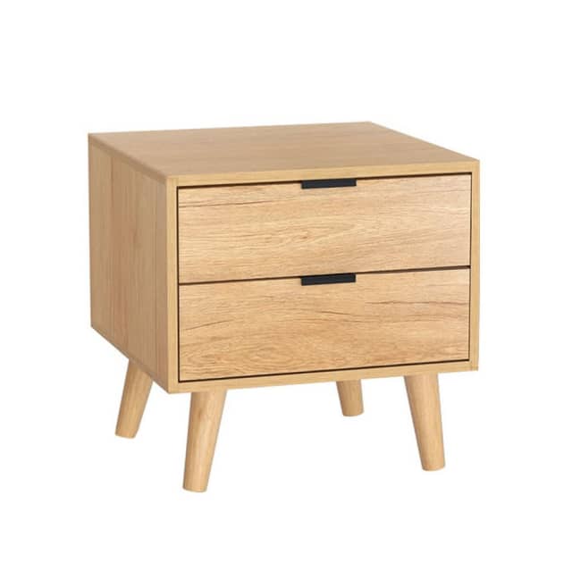 Bedside Table Drawers Nightstand Side End Table Storage Pine