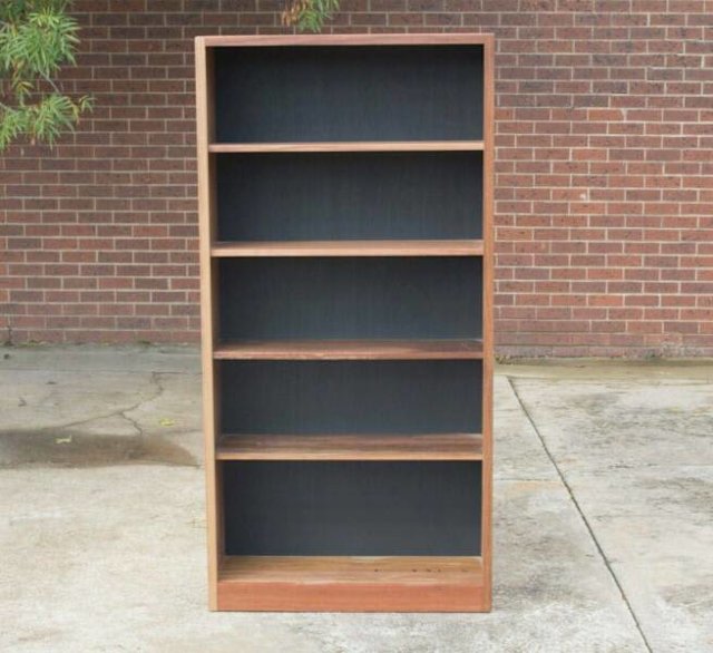 MANSFIELD 100 RECYCLED SOLID SPOTTED GUM TIMBER 1800MM BOOKCASE Bookcases & Shelves