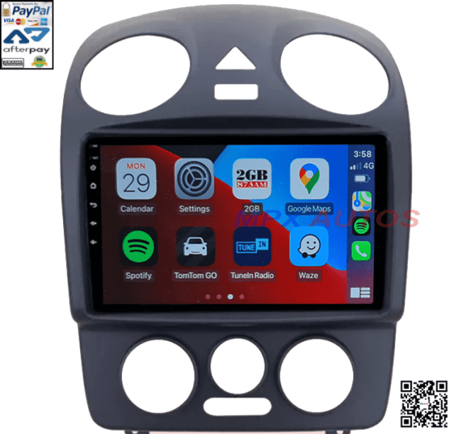 SAT NAVIGATION 9IN HEAD UNIT VOLKSWAGEN BEETLE 00 11 WIRELESS CARPLAY