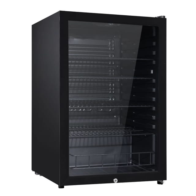 Devanti 115L Bar Fridge Glass Door Mini Freezer Fridges Fridges