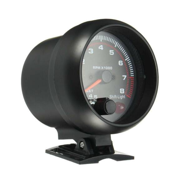 12V Universal Car vehicle 3.75" Tachometer Tacho Gauge W/ Shift Light