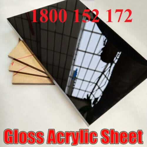 ACRYLIC PERSPEX SHEET BLACK GLOSS 2440 X 1220 Building Materials