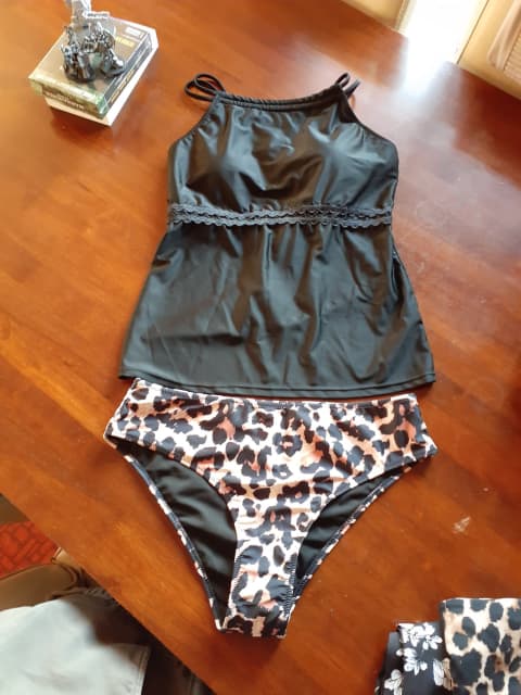 womens-10-tankini-black-and-leopard-print-bathers-swimmers-swimwear-gumtree-australia