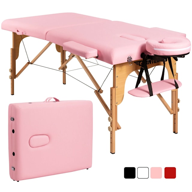 2 Fold Wooden Portable Massage Table Beauty Therapy Bed Chair Waxing