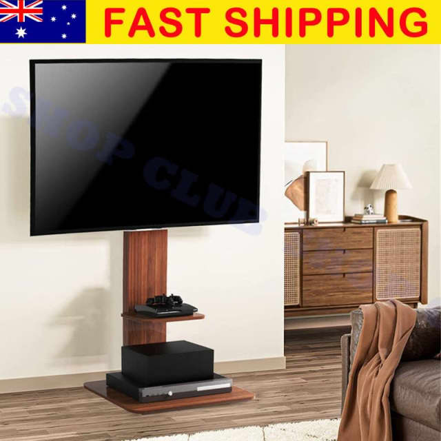 Heavy Duty TV Floor Stand 5Levels Height Adjustable TV Mount Bracket