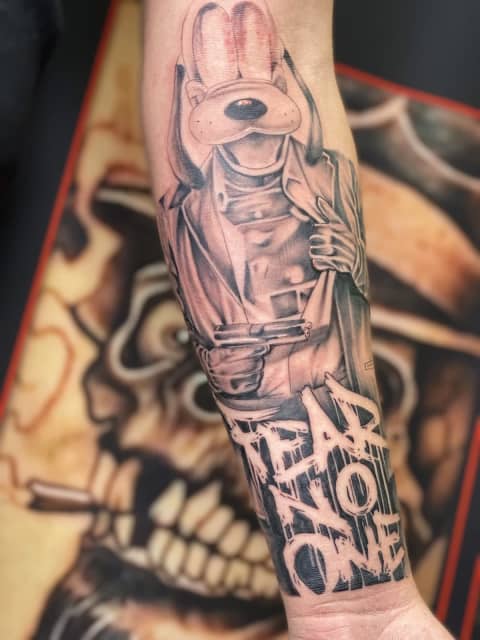 Boog Gangster sleeve Tattoo by Craig Holmes by CraigHolmesTattoo on  DeviantArt