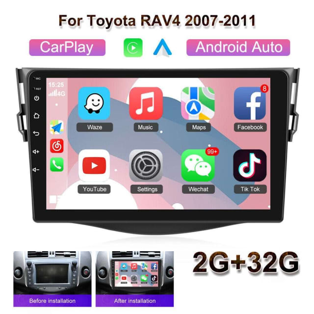 For Toyota RAV4 2006 2012 9 Android 13 Car Stereo Head Unit Radio