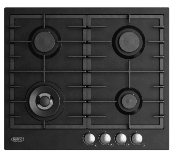 Belling 60cm Black Enamel Gas Cooktop NG/LPG Model BCT60GCBK (NEW) Cooktops & Rangehoods