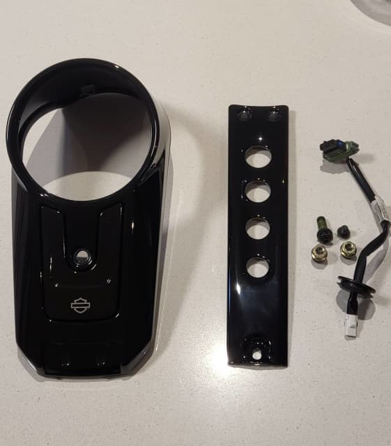 Harley Davidson Softail Gloss Black Dash Console Kit ****0836 Motorcycle & Scooter Accessories