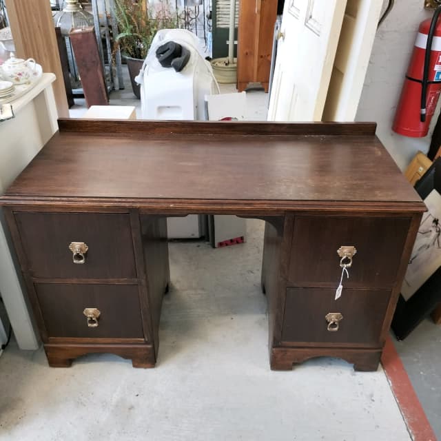 Classic Vintage Timber desk. Desks Gumtree Australia Newcastle Area
