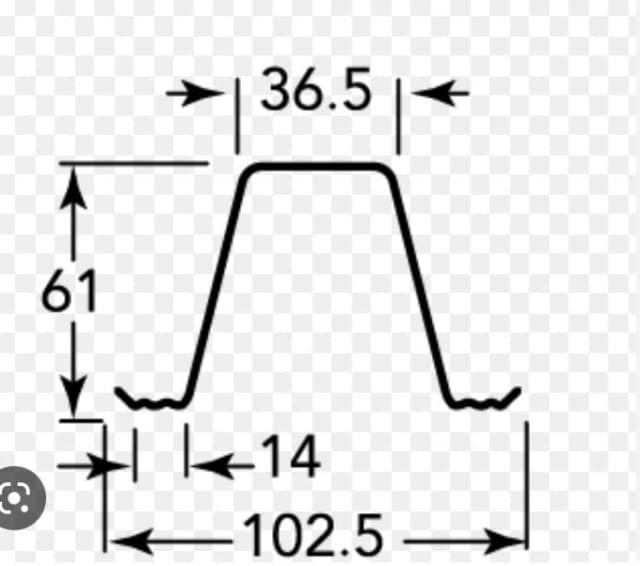 Top Hat Fence Rail 0.75mm thick Building Materials in Launceston TAS