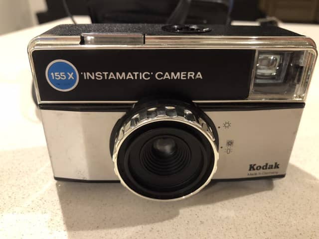 Kodak Vintage ‘Instamatic’ Camera 155x With Cover. Excellent Cond ...