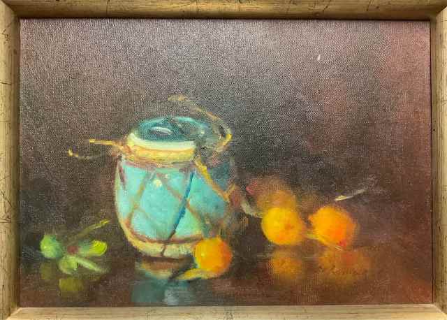 Faye De Pasquale Still Life with Kumquats Original Oil Painting Framed ...