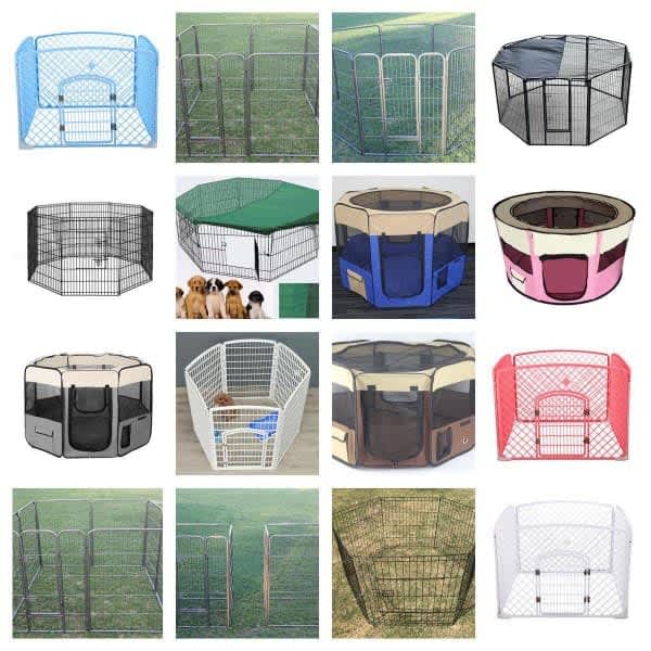 Pet Playpen Dog Playpen 8 Panel Exercise Cage Enclosure Fence Pet
