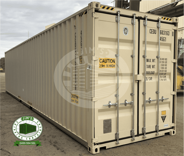40ft New Shipping Container delivery available to Cairns
