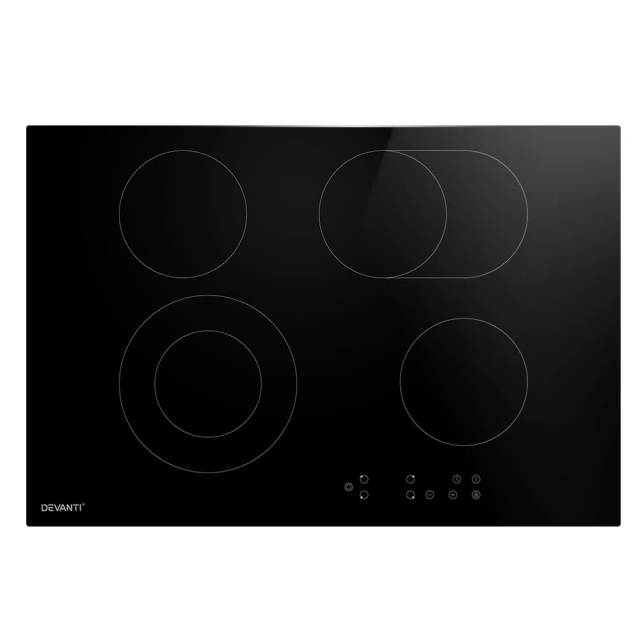 Devanti Electric Ceramic Cooktop 77cm Cooktops & Rangehoods in