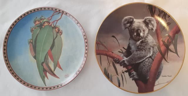 GUMNUT BABIES & THE KOALA collectable plates Limited Edition ...