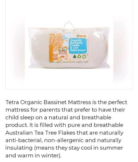 tea tree bassinet mattress