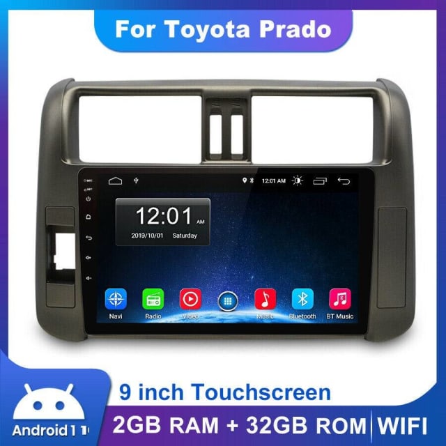 head unit for toyota prado 2009 2013 car stereo radio gps bluetooth