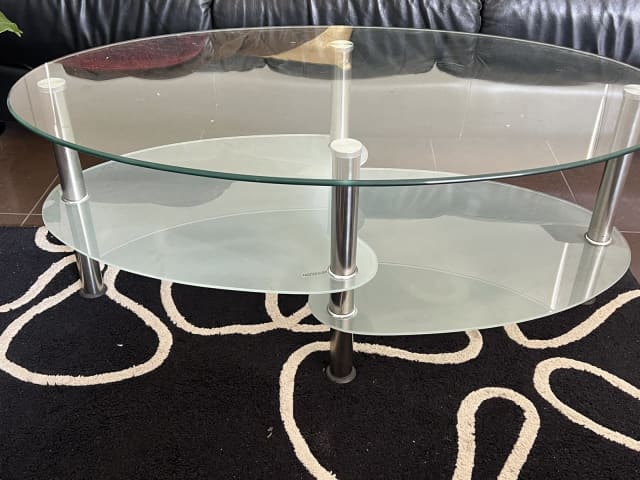 glass table with 2 layers | Coffee Tables | Gumtree Australia Moreland ...