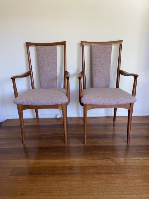 two upholstered chairs