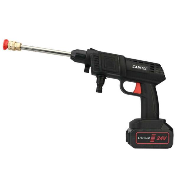 Electric Car Washer High Pressure Cordless Cleaning Gun W/Batteries