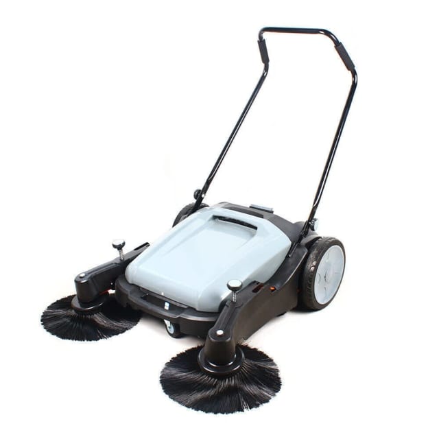 Industrial Floor Sweeper Walk Behind Heavy Duty 55L Wet Dry With Dust Vacuum Cleaners in