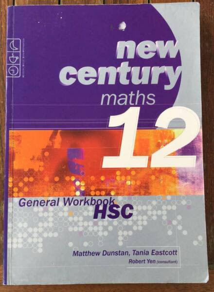 New Century Maths Yr 12 - Gen Workbook; Great Extra Practice Questns! | Textbooks | Gumtree ...