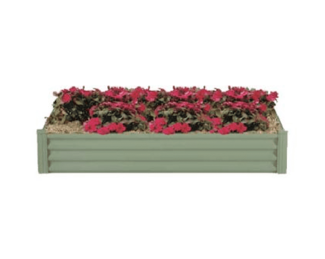 Hexies Rectangular Raised Garden Bed Paperbark 200x130x41cm Pots
