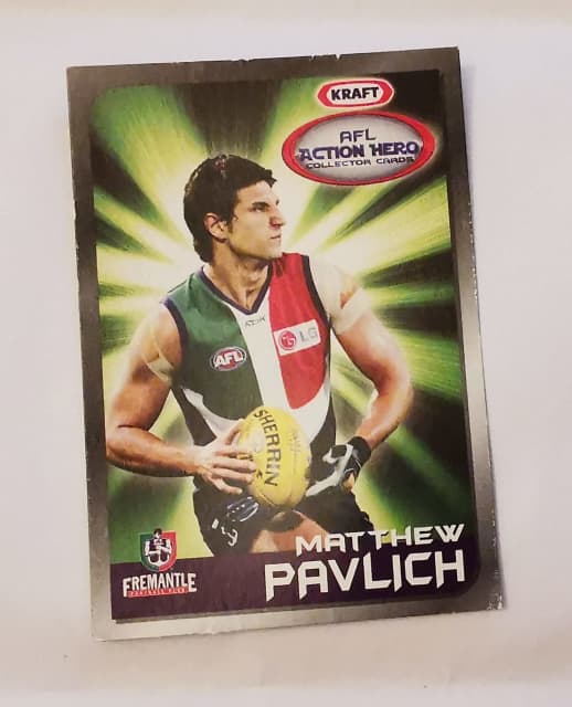 Matthew Pavlich Freemantle Dockers Kraft/AFL action hero trading card