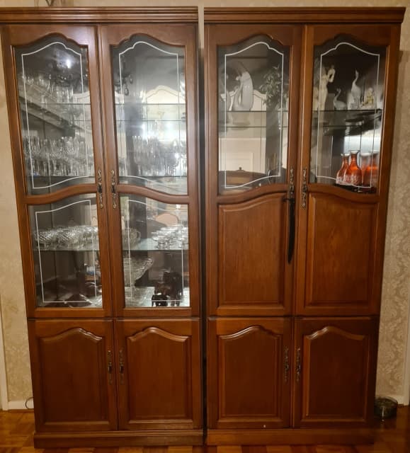 3 Piece Dark Wooden Wall Unit, Excellent Condition Gumtree Australia North Canberra