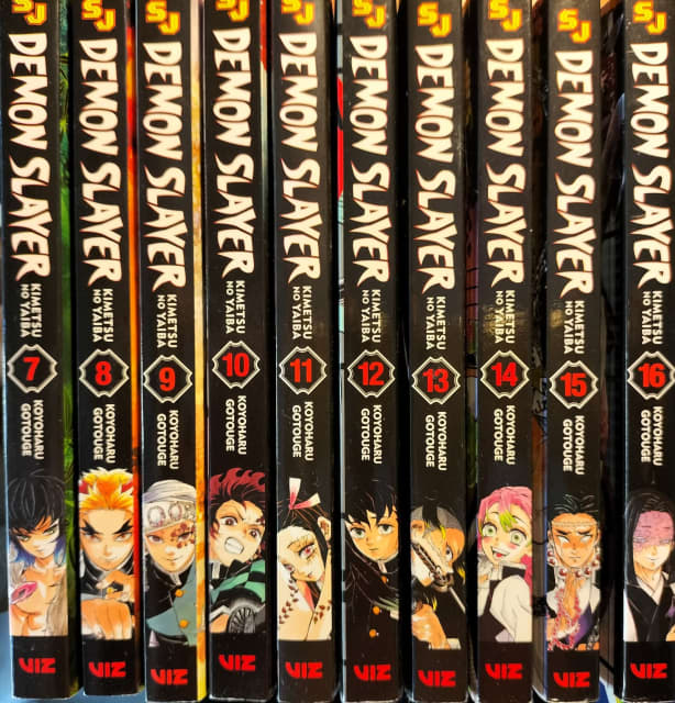 Demon Slayer Books - Kimetsu no Yaiba Vol. 7,8,9,10,14,15,16 | Fiction ...